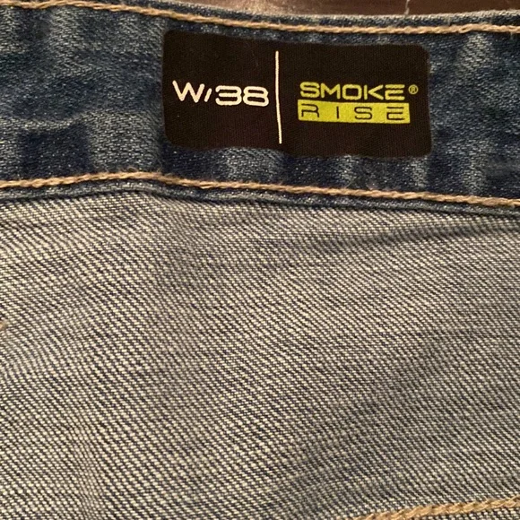 Mens smoke rise Jean shorts size 38 - Picture 4 of 6